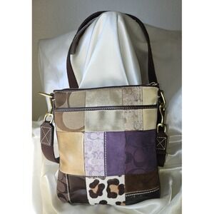 COACH Patchwork Cross Body Purse Handbag F10514